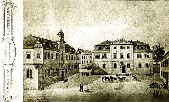 Marktplatz mit Rathaus und Amtshaus